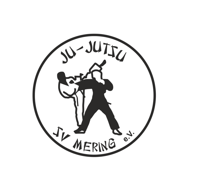 Daiber Schlauchschal - schwarzgrau meliert - SV Mering e.V. - Ju-Jutsu
