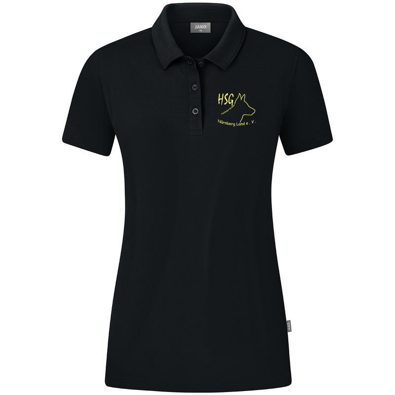 Jako ORGANIC Polo Damen schwarz - HSG Nürnberger Land