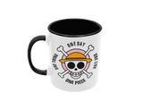 Tasse Comic Motivtasse One Piece rosa Tasse mit Spruch "One Piece - One Day"