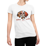 T-Shirt Damen Hunde T-Shirt Golden Retriever mit Spruch "Never Walk Alone"