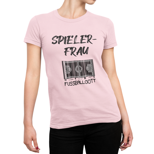 T-Shirt Damen Sport oder Fan T-Shirt Fußballgott "Spielerfrau"