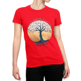 T-Shirt Damen Hobby Yoga T-Shirt mit Spruch: "No Tree No Life" Lebensbaum