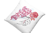 Kissen Liebe Kissen für Verliebte mit Spruch "Love ist the Flower"