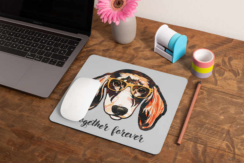 Mousepad, Mousepad Tiere, Dackel, Together Forever