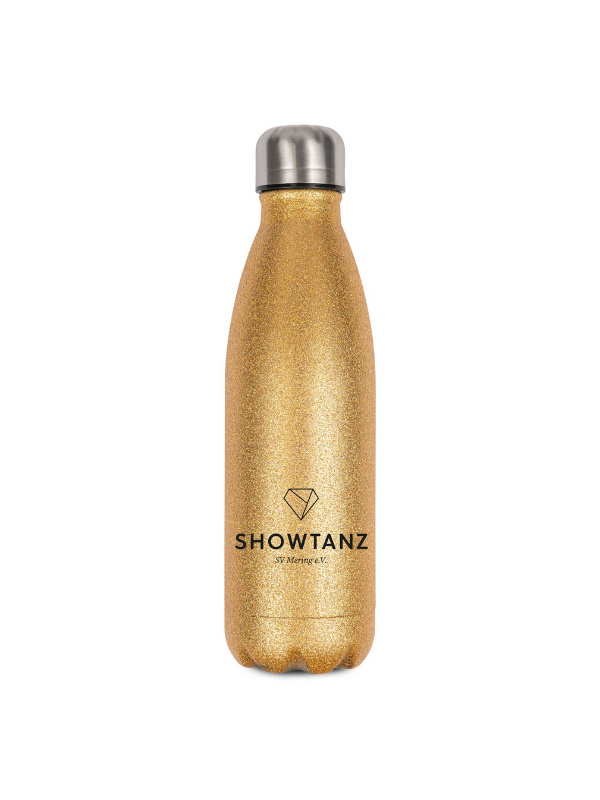 CT Glitzer-Thermoflasche SV Mering e.V. - Showtanz - gold