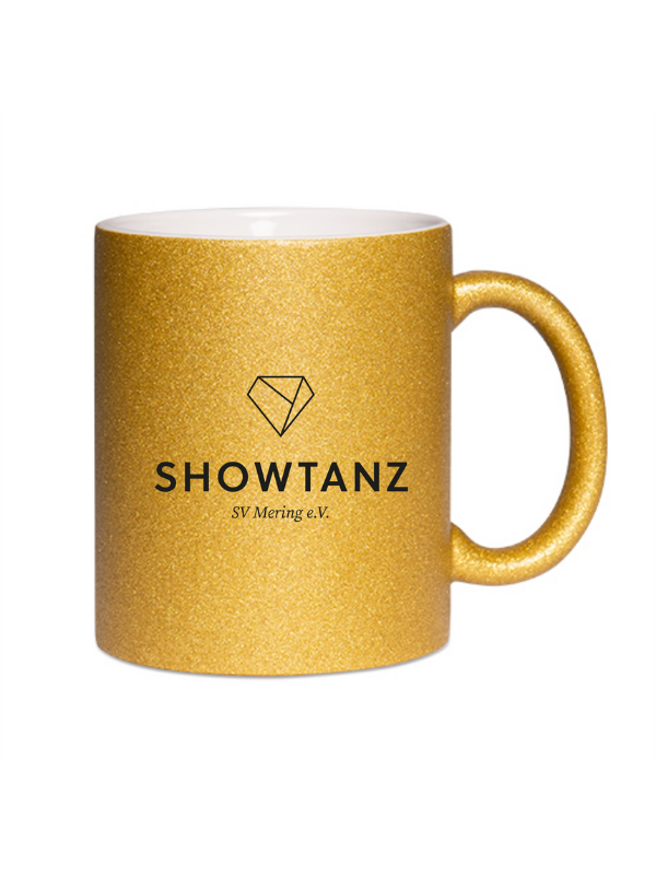 CT Glitzer-Tasse SV Mering e.V. - Showtanz - gold