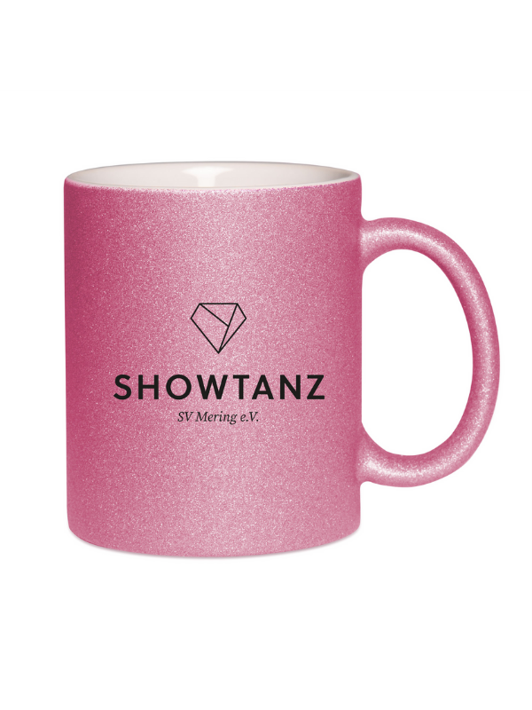 CT Glitzer-Tasse SV Mering e.V. - Showtanz - rosa