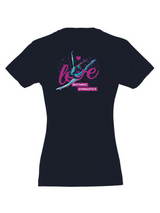 Clique BASIC-T Damen schwarz mit Love Logo