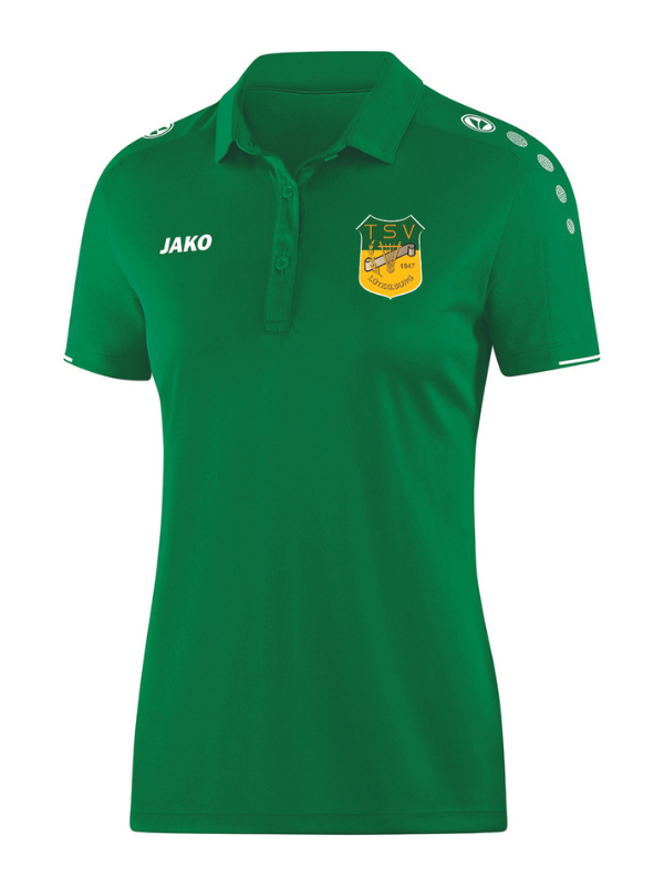 Jako BASE Polo Damen mit Patch-Logo - TSV Lützelburg - grün