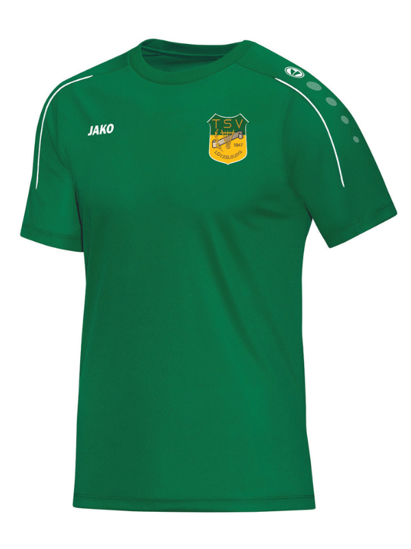 Jako BASE T-Shirt Herren mit Patch-Logo - TSV Lützelburg - grün