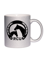 CT Glitzer-Tasse Reitclub Ulrichshof - silber