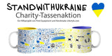Charity-Tasse STAND WITH UKRAINE Farbe: Gelb