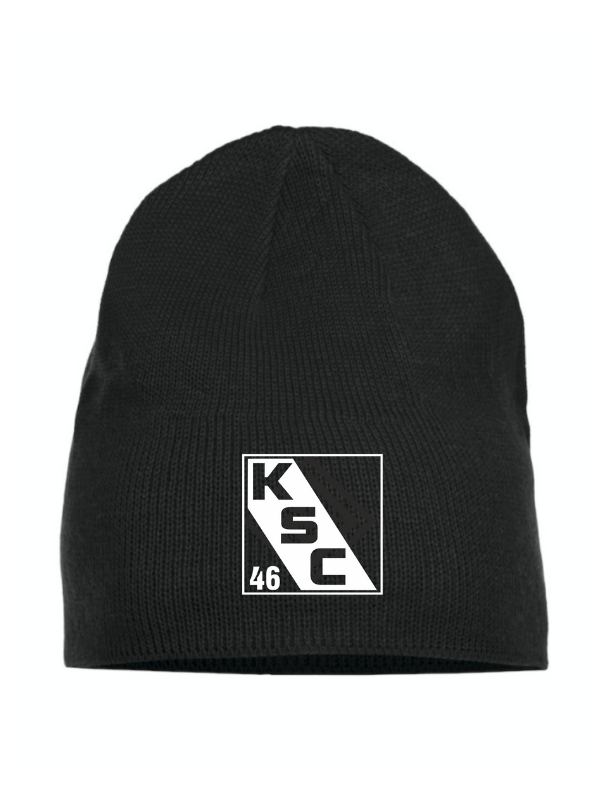 Clique Strickmütze Kissinger SC e.V. - Fussball - schwarz