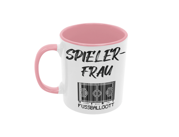 Tasse Sport oder Fan Tasse Fussball Fußballgott "Spielerfrau"