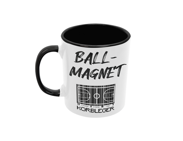 Tasse Sport oder Fan Tasse Basketball Korbleger "Ballmagnet"