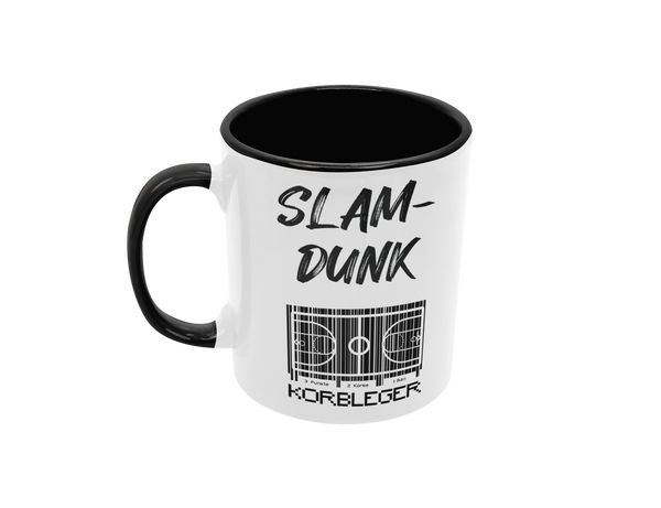 Tasse Sport oder Fan Tasse Basketball Korbleger "SlumDunk"
