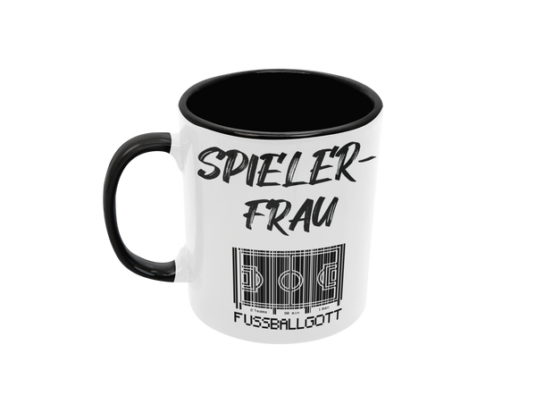Tasse Sport oder Fan Tasse Fussball Fußballgott "Spielerfrau"