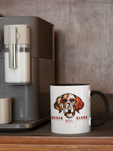 Tasse Tiertasse Hundetasse Golden Retriever mit Spruch "Never walk Alone"