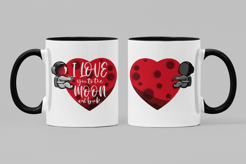 Tasse Liebe Tassen für Verliebte Tassen mit Spruch "I Love you To the Moon"