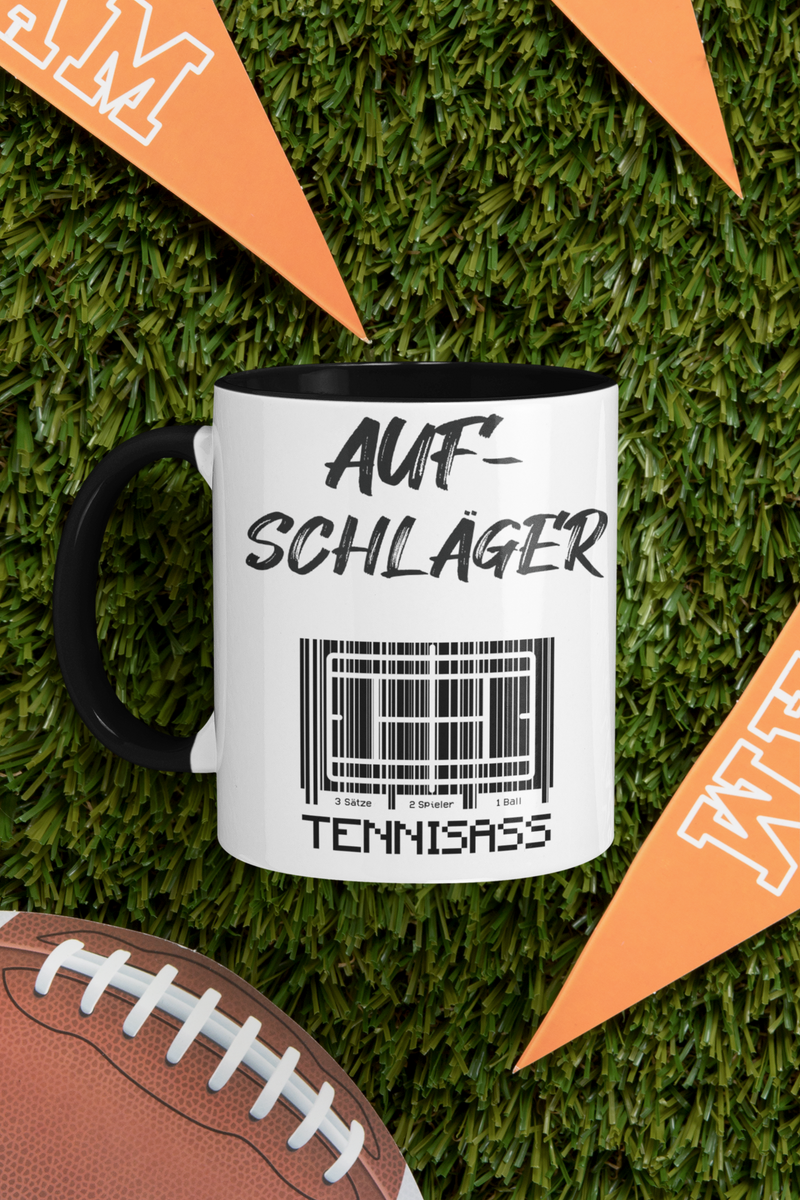 Tasse Sport oder Fan Tasse Tennis Tennisass "Aufschläger"