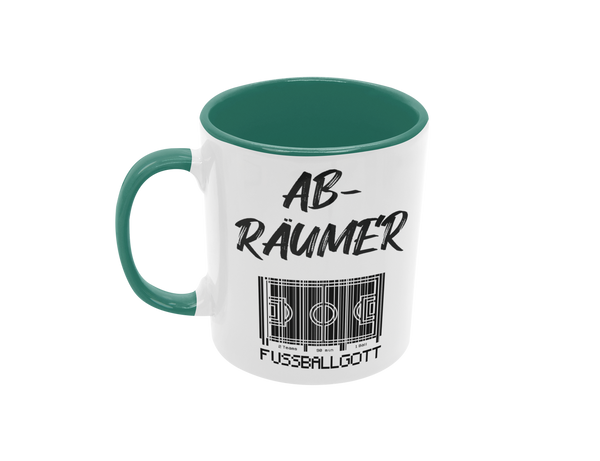 Tasse Sport oder Fan Tasse Fussball Fußballgott "Abräumer"