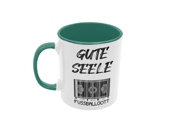 Tasse Sport oder Fan Tasse Fussball Fußballgott "Gute Seele"