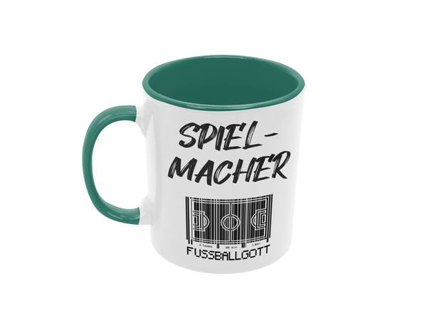 Tasse Sport oder Fan Tasse Fussball Fußballgott "Spielmacher"