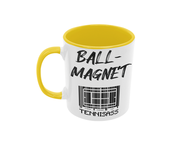 Tasse Sport oder Fan Tasse Tennis Tennisass "Ballmagnet"