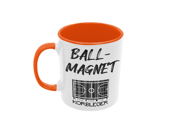 Tasse Sport oder Fan Tasse Basketball Korbleger "Ballmagnet"