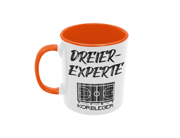 Tasse Sport oder Fan Tasse Basketball Korbleger "Dreierexperte"