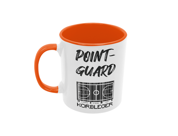 Tasse Sport oder Fan Tasse Basketball Korbleger "Pointguard"