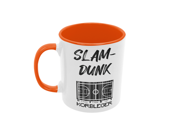 Tasse Sport oder Fan Tasse Basketball Korbleger "SlumDunk"